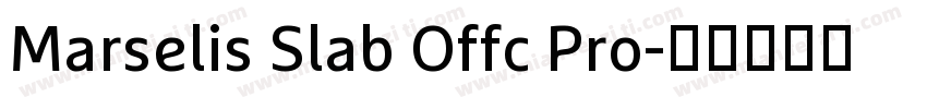 Marselis Slab Offc Pro字体转换